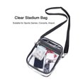 thumbnail image 4 of Guardurnaity Bolso de hombro transparente de PVC, bandolera impermeable de almacenamiento, doble cremallera, de viaje, de gran capacidad, portátil, para Bolsas de mensajero y de hombro Azul Guardurnaity AP012301-02, 4 of 6
