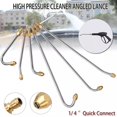 thumbnail image 2 of HLONK Fancy Pressure Washer Gutter Cleaner Attachment  Power Washer Extension Wand  U Shape Curved Rod  1/4 inch Quick Connect 35cm, 2 of 5