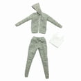 thumbnail image 1 of Suéter con Capucha Hugo Trajes de figuras de acción femeninas gris, 1 of 10