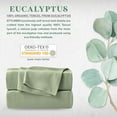 thumbnail image 2 of STYLINEN 100% Tencel Sheets Twin Size Bed Sheets 3pc Set, 100% Eucalyptus Lyocell Sheets Set, Silky Soft & Smooth, Breathable, 16" Deep Pockets, 1 Fitted, 1 Flat, 1 Pillowcase (Twin, Sage), 2 of 7