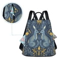 thumbnail image 5 of FORMRS Women's Travel Backpack Purse Anti-Theft Hidden Pockets Casual Shoulder Bag, Yellow Forest Pattern, 5 of 7