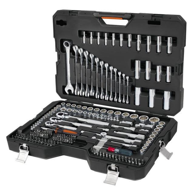 Juego de herramienta para mecánico, mixto, 210 piezas, Truper Truper JD-210MP
