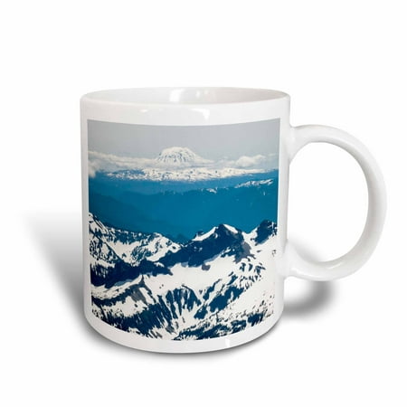 3dRose USA, Washington, Mountains, Mt Rainier, Mt Adams - US48 MFR0040 - MFR, Ceramic Mug,