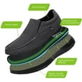 thumbnail image 5 of OrthoComfoot Men's Slip On Loafers,Arch Support Boat Shoes for Extra Cushioning and Pain Relief,Canvas Leisure Vintage Flat Walking Shoes, 5 of 7