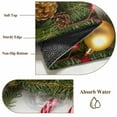thumbnail image 2 of Christmas Bathroom Rug Washable 2x3 Entryway Rug Non Slip Winter Pine Branches Candy Xmas Gold Balls Front Door Mat Low Pile Indoor Doormat Throw Floor Carpet for Kitchen Bedroom Entrance, 2 of 8