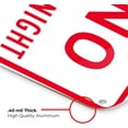 thumbnail image 4 of Aluminum No Overnight Parking Sign Warning Aluminum Decorative Signs Metal Aluminum Sign for Outdoor & Indoor 12" X 8", 4 of 5