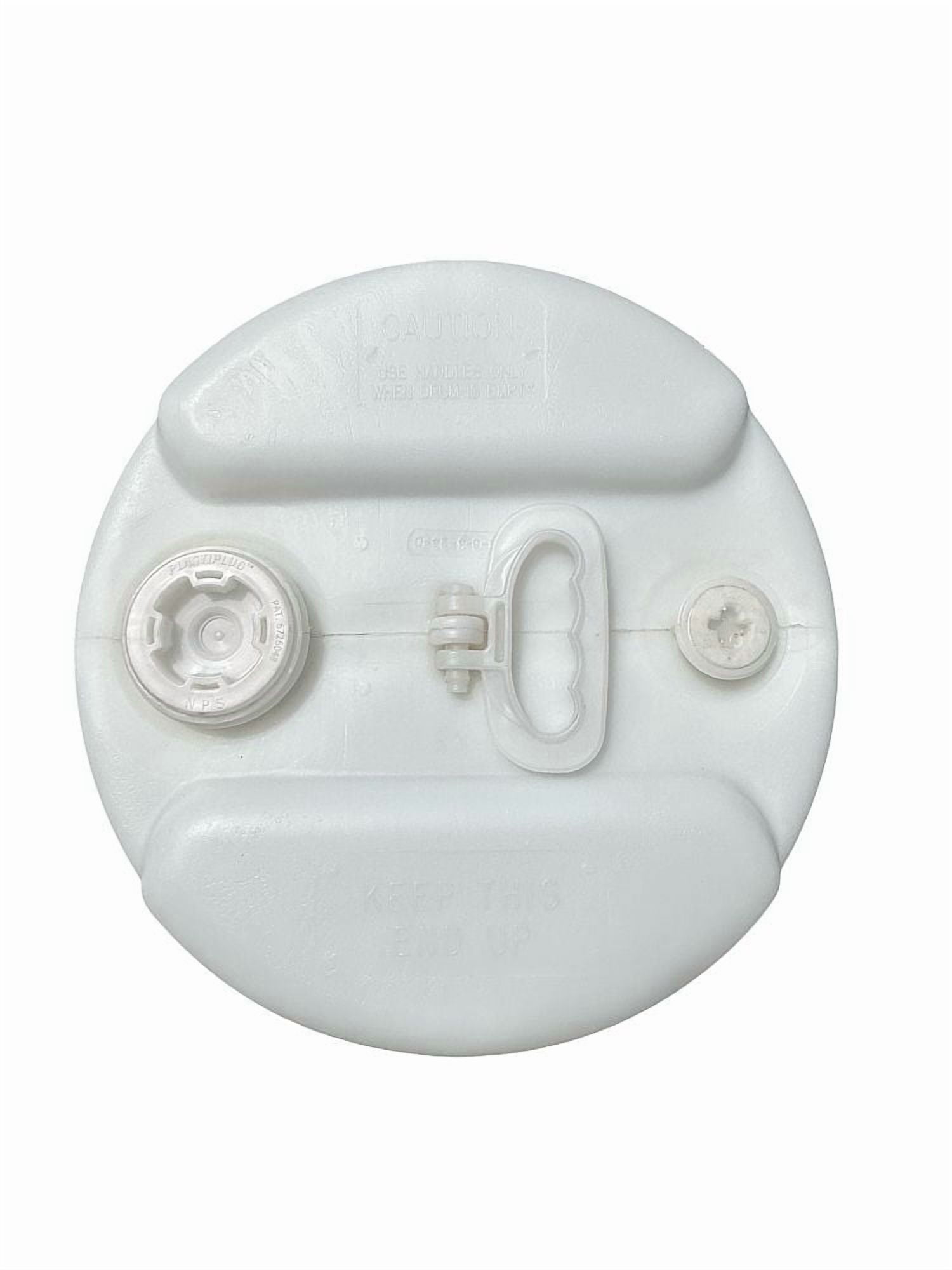 15 Gallon White Plastic Water Barrel w/ 2 inch & 3/4 inch bung caps
