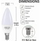thumbnail image 4 of 6-Pack E12 LED Ceiling Fan Light Bulbs, 60 Watts Equivalent Candelabra LED Light Bulbs, Type B Light Bulb for Chandelier, Candle Lightbulbs, Non-Dimma, 4 of 5
