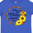 thumbnail image 4 of Inktastic My Mimi Loves Me with Sunflower Wreath Boys or Girls Toddler T-Shirt, 4 of 5