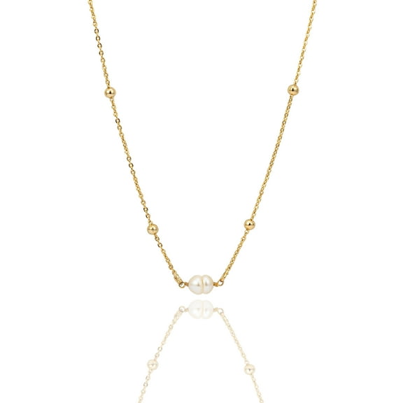 Fresh Water Pearl Beaded Necklace (F226B)