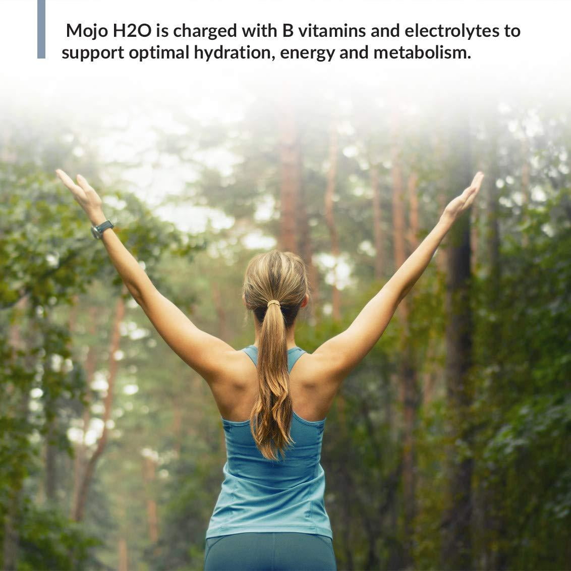 Mojo H2O Natural Water Enhancer Drops, with B Vitamins and Electrolytes, Energy Support, Sugar-Free, Zero Calories, No Artificial Sweeteners, Naturally Flavored and Sweetened (Strawberry Watermelon)
