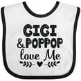 thumbnail image 3 of Inktastic Gigi and Poppop Love Me Boys or Girls Baby Bib, 3 of 4