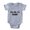 Heather Grey, variant on CafePress - FIN Kiss Me Vegan - Cute Infant Baby Football Bodysuit