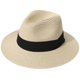 thumbnail image 1 of Lanzom Sombrero enrollable Panamá de paja de ala ancha para mujer Fedora Beach Sun Hat UPF50+, 1 of 5