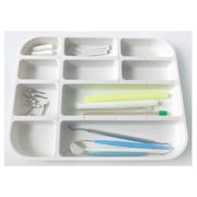 RMH3 Dental Cabinet Plastic Tray 11.22" X 9.05" White Autoclavable 1/Pk