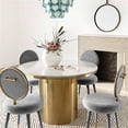thumbnail image 2 of TOV Furniture Kylie 19.7" Transitional Velvet Dining Chair in Gray, 2 of 6