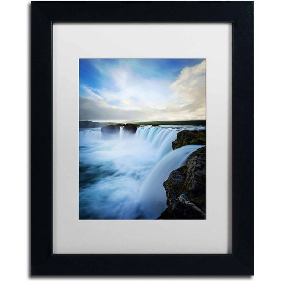Trademark Fine Art 'Deep Blue Day' Canvas Art by Philippe Sainte-Laudy, White Matte, Black Frame