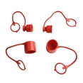 thumbnail image 2 of 2 Sets Flat For Hydraulic Coupler FOR Hydraulic Quick Connector Rubber Dust Cap 3/4inch, 2 of 9