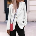 thumbnail image 5 of biudgviw Blazer Jackets for Women Formal Long Sleeve Collared Business Casual Suit Outwear Lounge Buttons down Work Blazers, 5 of 7