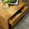 thumbnail image 4 of Hudson 1-Drawer Burl Wood Nightstand, 4 of 10