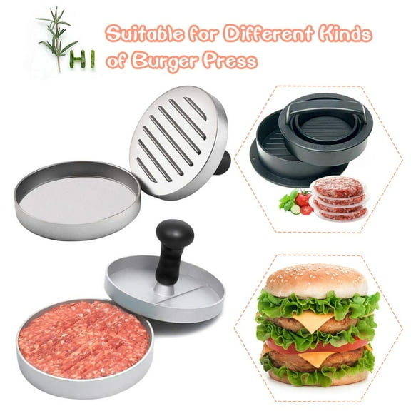 Parchment Paper Squares for Burger Press, Set of 300, 4.7 x 4.7 Inch Hamburger Patty Paper, Non Stick Patty Paper for Smash Burger Press, Burger Patty Maker, Separating Freezing Burgers & More