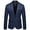 Navy Blue, variant on Mens Slim Fit Single-Breasted Suit Blazer Sport Coat