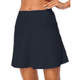 thumbnail image 3 of Hilor Women's High Waisted Swim Bottom Athletic Tankini Swim Skirt, 3 of 7