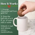 thumbnail image 3 of Hot Chocolate Melting Balls, Cocoa Powder and Mini Marshmallows Inside, Christmas Candy Gift, 3 Melts Inside, Pack of 2, 3 of 7