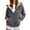 Dark Gray, variant on Jacket Women Hooded Cardigan for Autumn Winter Heavyweight Jackets Cozy Outerwear for Cold Weather Womens Trench Coat Beige L