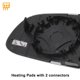 thumbnail image 5 of Unique Bargains 1 pieza de reemplazo de vidrio del espejo retrovisor derecho del lado del pasajero, calefaccionado, blanco con ajuste trasero para AUDI A4 10-15, 5 of 6
