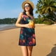 thumbnail image 3 of Balery Colorful Flower Goat Vestidos de verano para mujer con estampado: vestido holgado sin mangas, vestido playero informal y cómodo para días calurosos., 3 of 7