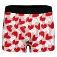 thumbnail image 4 of SJLDQY Valentines Mens Boxer Briefs Valentine's Day Sexy Lip Graphic Boxer Briefs for Men Soft Breathable Boxer Shorts for Men, 4 of 4