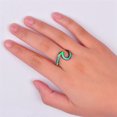 thumbnail image 4 of Wave Ring Creative Glittering Jewelry Ring Charm Ring Fashion Ring for Ladies, 4 of 5