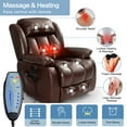 thumbnail image 5 of Dual Motor Large Power Lift Recliner Chair with Massage and Heating,Infinite Position,Real Leather, 5 of 9
