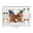 thumbnail image 2 of Area Rugs For Living Room Decor - American Flag Butterfly Blooms Soft Anti Slip Throw Washable Rugs 5x7 For Bedroom, Indoor Carpet For Bedroom Living Room 80x58In, 2 of 7