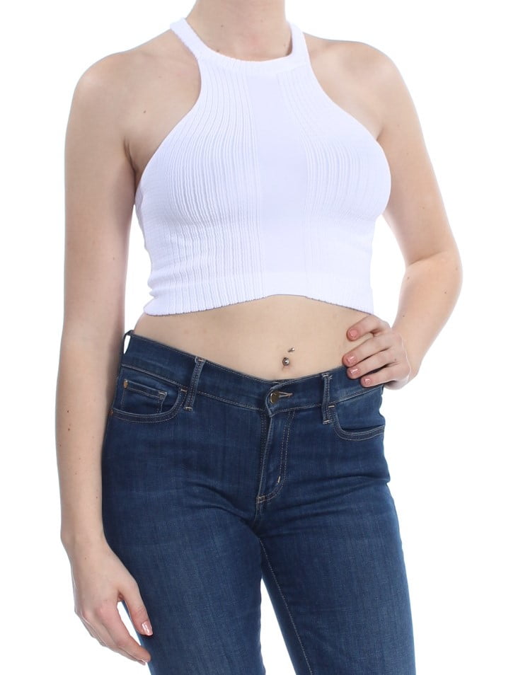 white racerback bralette