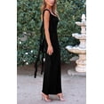 thumbnail image 3 of Vestido PRETTYGARDEN 2025 Verano Sin Mangas con Volantes Negro Talle S, 3 of 8
