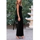 thumbnail image 3 of Vestido PRETTYGARDEN 2025 Verano Sin Mangas con Volantes Negro Talle S, 3 of 8