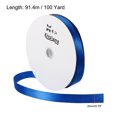 thumbnail image 2 of Unique Bargains 0.79' x 100 Yards Double Face Decorate Crafts Roll Satin Ribbon Blue, 2 of 5
