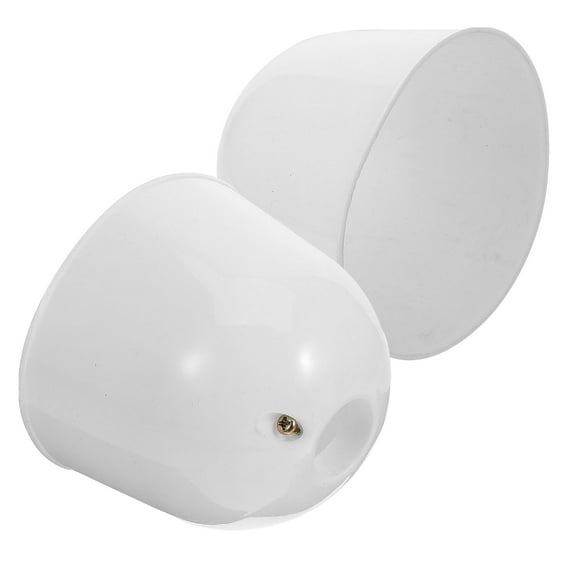 SEWCHICS Ceiling Fan Bottom Canopy White 2Pcs 3.7X3.7X3.1in