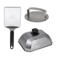 thumbnail image 1 of Kit para hamburguesas Blackstone 5462 de acero inoxidable de 3 piezas, 1 of 5