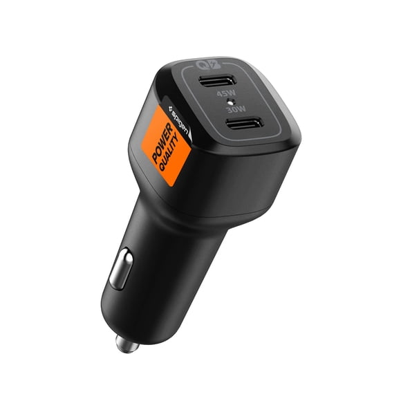 Cargador de coche Spigen ArcStation 75 W Dual USB-C PD PPS 45 W 30 W