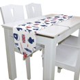 thumbnail image 3 of EREHome UK London Union Jack Table Runner 13x70 Inches White Table Top Decoration, 3 of 5