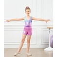 thumbnail image 5 of Aideaone Leotards for Girls Gymnastics Sparkly Kids Dance Unitard Biketards with Shorts 4-11Years, 5 of 7