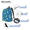 thumbnail image 3 of Disketp Cartoon Goose print Canvas Backpack Lightweight Travel Daypack Student Rucksack Laptop Backpack-Medium, 3 of 5