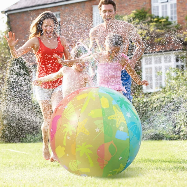 Inflatable beach ball store sprinkler