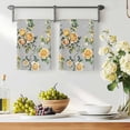 thumbnail image 3 of Yellow Rose Kitchen Towels Set of 1, Vintage Country Botanical Floral Vines Absorbent Dish Towels for Kitchen, Microfiber Hand Towel, Quick Drying Tea Towel for Cleaning Decorative Dishcloths, 3 of 7