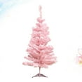 thumbnail image 3 of Christmas Tree Pink Christmas Tree Decoration Lovely Flocking Tree Christmas Decoration 90cm Pink Cedar Tree, 3 of 6