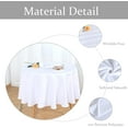 thumbnail image 3 of Outdoor and Indoor Tablecloth - Washable Table Cover Waterproof Wrinkle Free Table Cloth with Zipper and Umbrella Hole for Spring/Summer/Party/Picnic/BBQS/Patio Beige 60R, 3 of 6