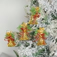 thumbnail image 4 of 6Pcs Christmas Bell with Hanging Hole Realistic Bowtie Christmas Golden Red Ribbon Bell Accessories for Home, 4 of 8